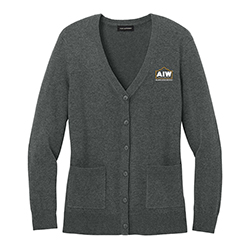 ALAMO WOMENS EASY CARE BUTTON-UP CARDIGAN SWEATER