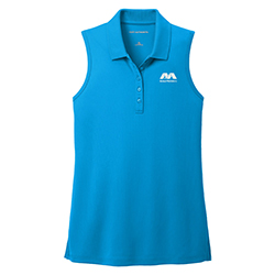 ARBOR METALS WOMENS PORT AUTHORITY SLEEVELESS POLO