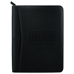 HILLMAN ZIPPERED PADFOLIO