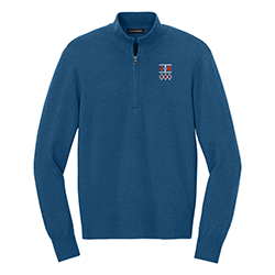J&M/SSS MENS EASY CARE 1/4 ZIP SWEATER