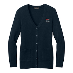 SSS/INTSEL WOMENS EASY CARE BUTTON-UP CARDIGAN